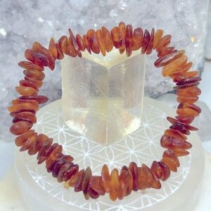 Natural Amber Beaded Bracelet